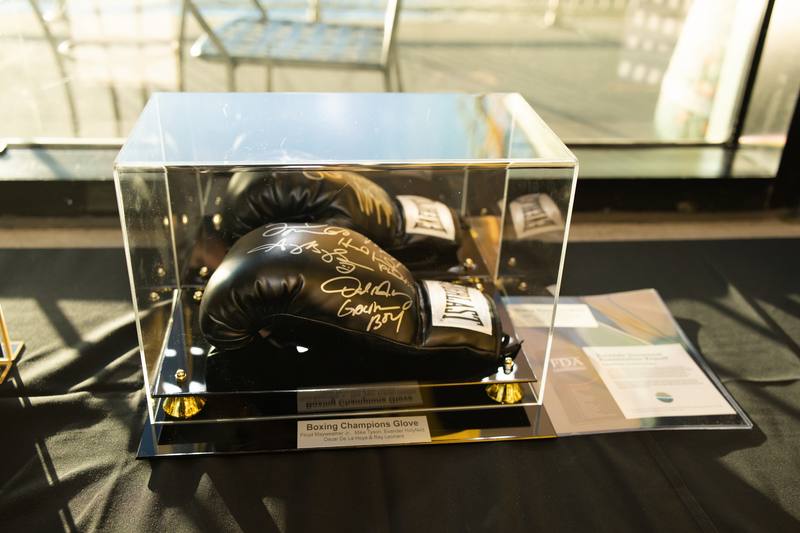 A silent auction lot on display before the doors opened at A Decade of Delight — photo 4 of 10.