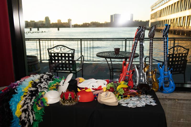 A silent auction lot on display before the doors opened at A Decade of Delight — photo 8 of 10.